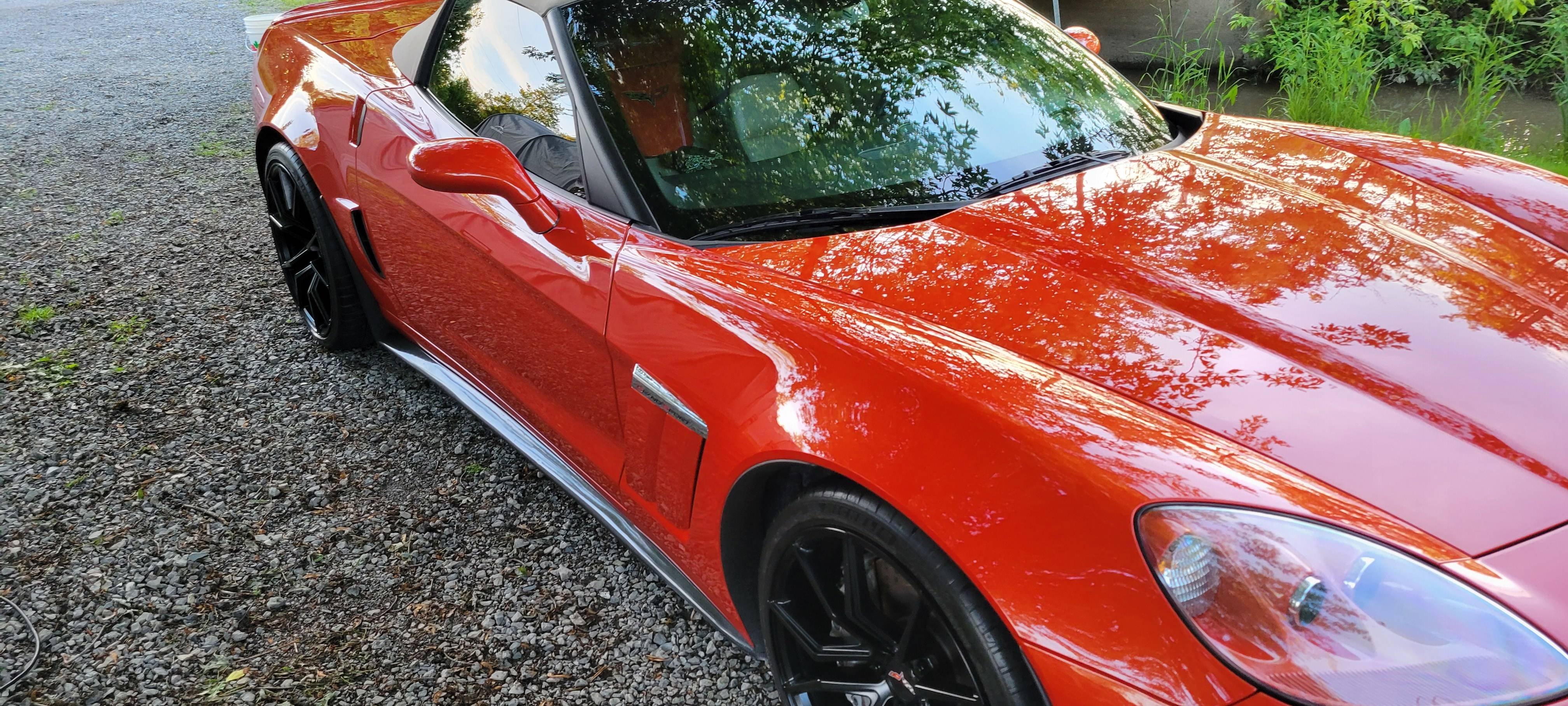 Freshly detailed Corvette by Vican Detail